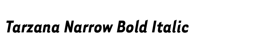 Tarzana Narrow Bold Italic