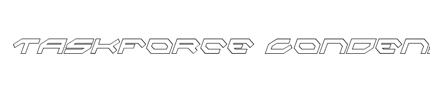 Taskforce Condensed Outline Italic