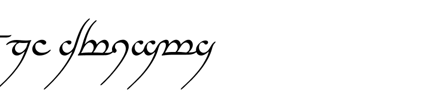 Tengwar Annatar Italic