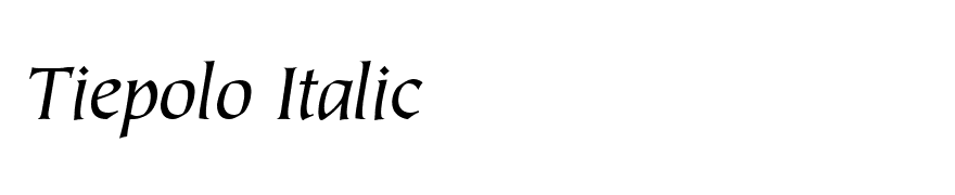 Tiepolo Italic