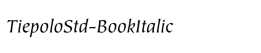 TiepoloStd-BookItalic