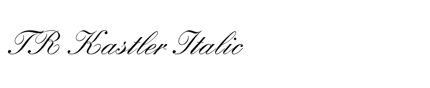 TR Kastler Italic