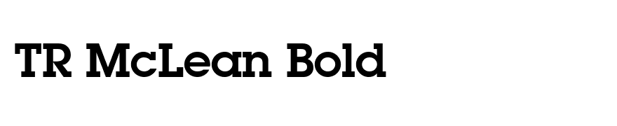 TR McLean Bold