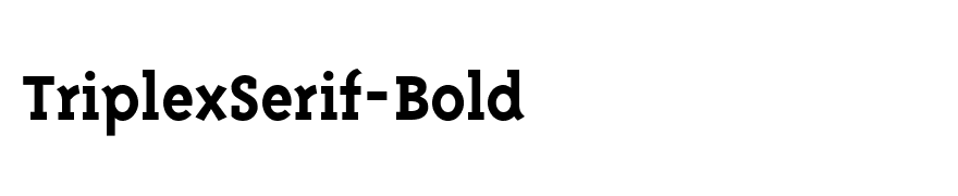 TriplexSerif-Bold