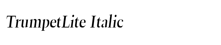 TrumpetLite-Italic