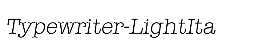 Typewriter-LightIta