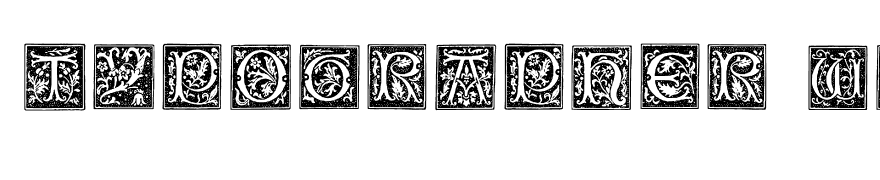 Typographer Woodcut Initials One