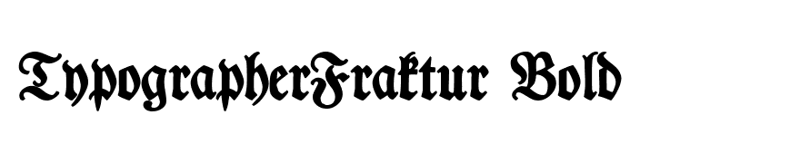 TypographerFraktur Bold