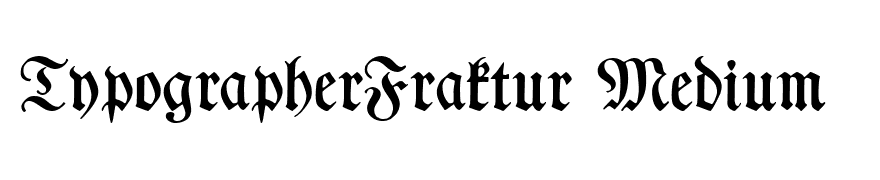 TypographerFraktur Medium