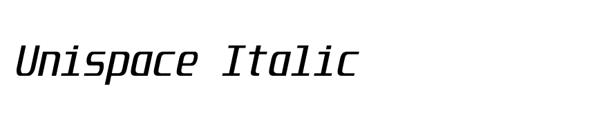 Unispace Italic