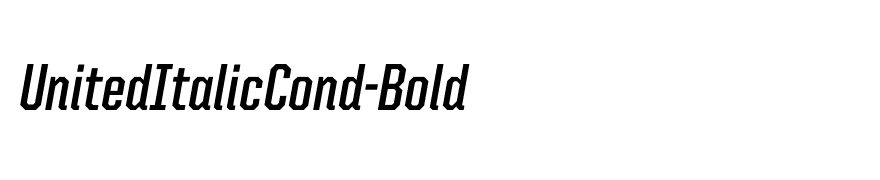 UnitedItalicCond-Bold