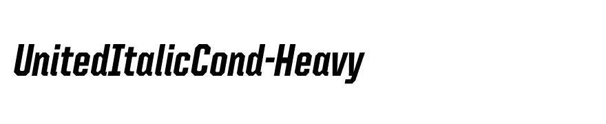 UnitedItalicCond-Heavy