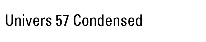 Univers 57 Condensed