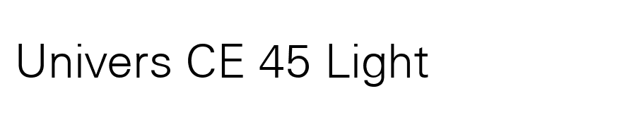 Univers CE 45 Light