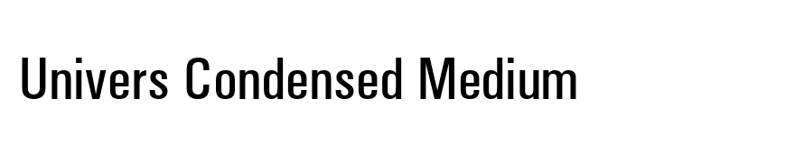 Univers Condensed Medium