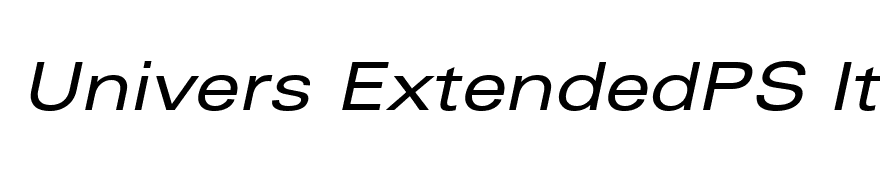 Univers ExtendedPS Italic