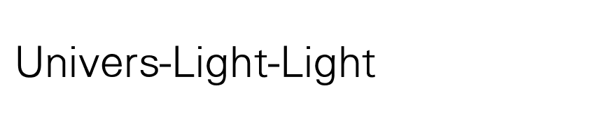Univers-Light-Light