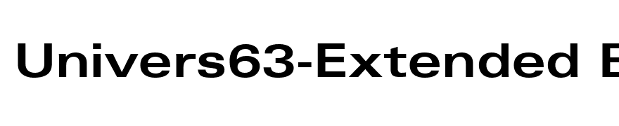 Univers63-Extended Bold