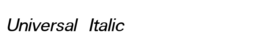 Universal Italic