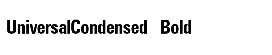 UniversalCondensed Bold