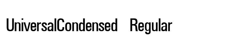 UniversalCondensed Regular