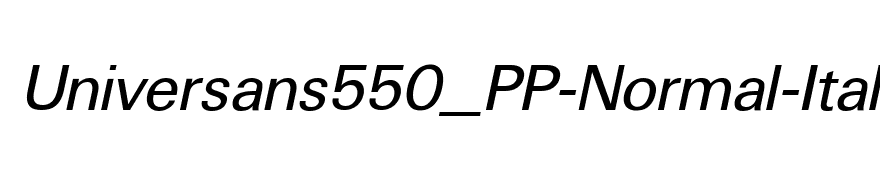 Universans550_PP-Normal-Italic