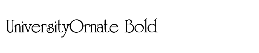 UniversityOrnate Bold