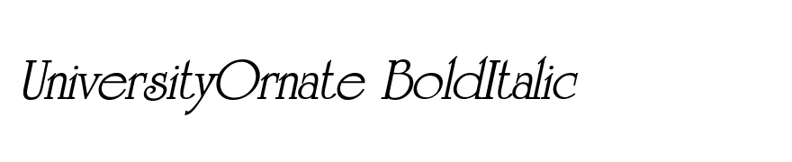 UniversityOrnate BoldItalic