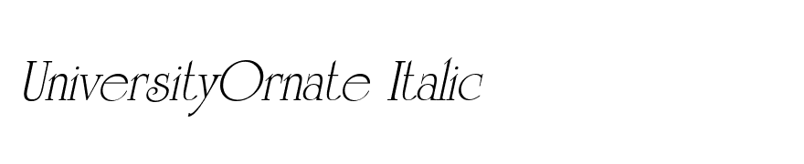 UniversityOrnate Italic