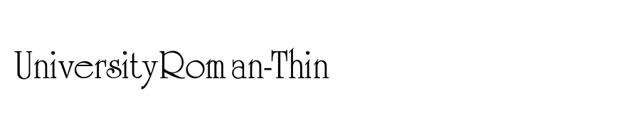 UniversityRoman-Thin