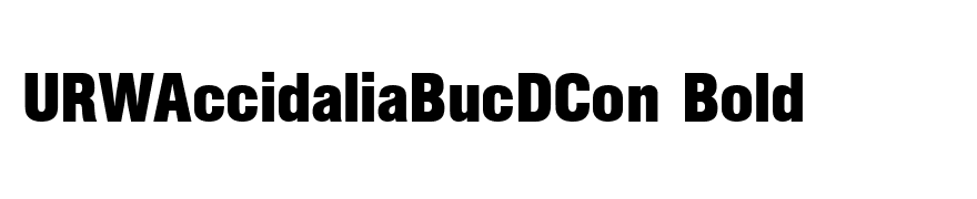 URWAccidaliaBucDCon Bold