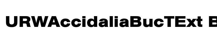 URWAccidaliaBucTExt Bold