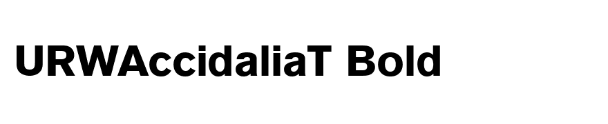 URWAccidaliaT Bold