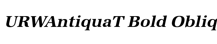 URWAntiquaT Bold Oblique