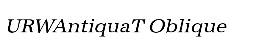 URWAntiquaT Oblique