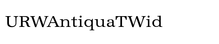 URWAntiquaTWid