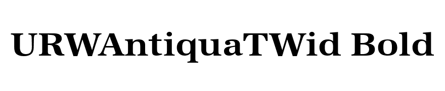 URWAntiquaTWid Bold