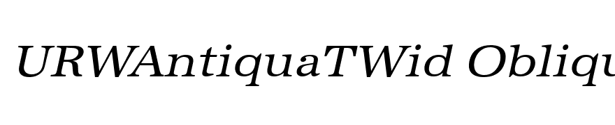 URWAntiquaTWid Oblique