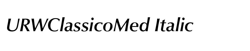 URWClassicoMed Italic