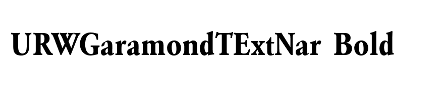 URWGaramondTExtNar Bold