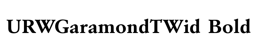 URWGaramondTWid Bold