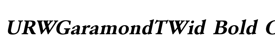 URWGaramondTWid Bold Oblique