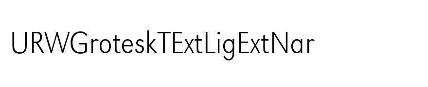 URWGroteskTExtLigExtNar