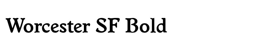 Worcester SF Bold