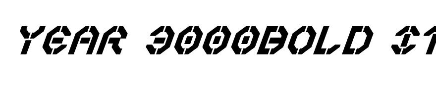 Year 3000Bold Italic