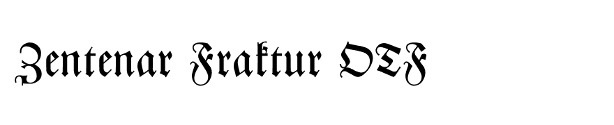 Zentenar Fraktur OTF