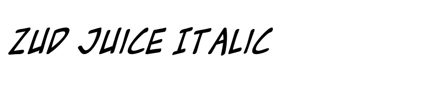 Zud Juice Italic